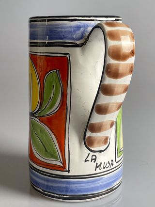 Brocca ceramica siciliana La Musa