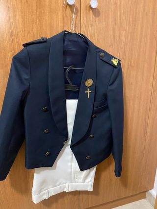 Traje Comunión Niño Azul y Blanco
