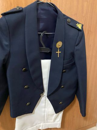 Traje Comunión Niño Azul y Blanco