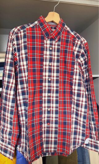 Camisa El Ganso Talla M Cuadros Rojo Azul