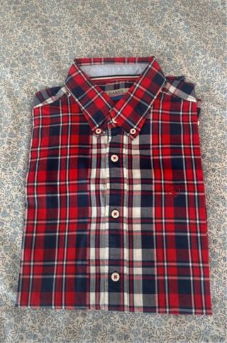 Camisa El Ganso Talla M Cuadros Rojo Azul