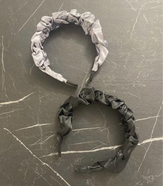 2 Cerchietti nero e azzurro chiaro