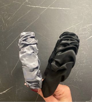 2 Cerchietti nero e azzurro chiaro