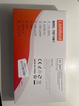 Lichtlord Downlight LED 7W TRIAC Dimmable