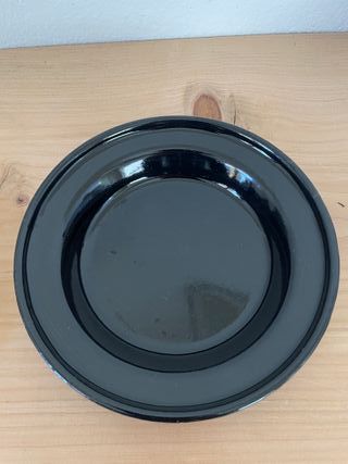 2 piatti in metallo smaltato