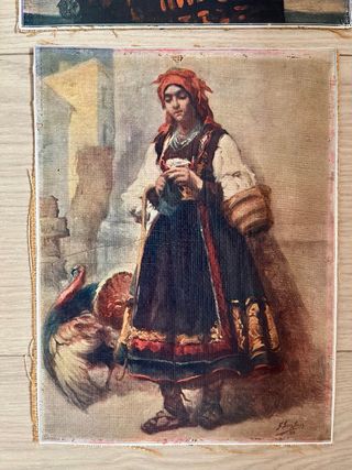 Quadri antichi su tela cerata