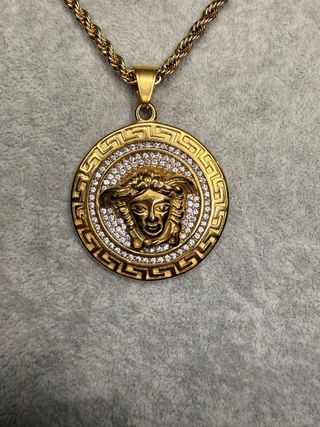 Collar Versace Medusa Dorado