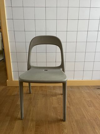 4 sillas Urban Ikea Beige Plástico