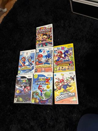 Lote 7 Giochi Wii: Mario, Sonic e Carnival