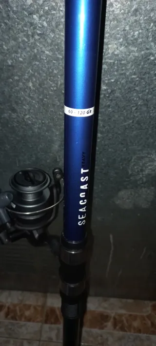 Caña de pescar Surfcasting azul