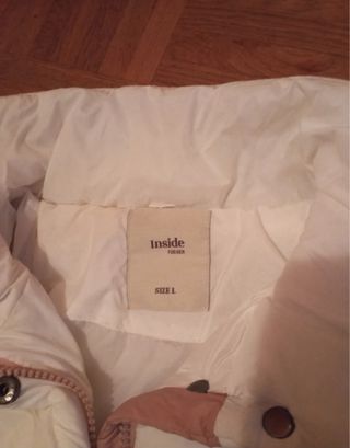 Plumífero tricolor acolchado