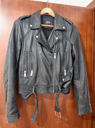 Chaqueta de cuero Zara