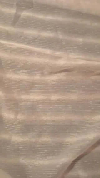 Tende Beige/Bianco Chiffon