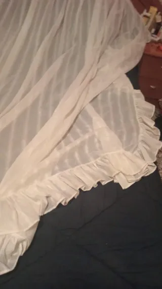 Tende Beige/Bianco Chiffon