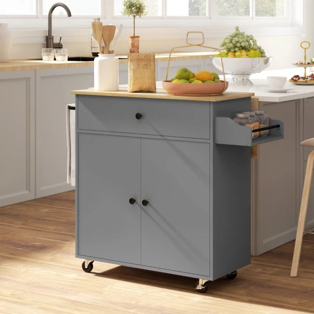 Isla de Cocina con Ala Abatible