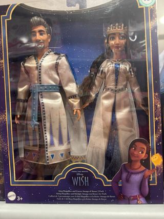 Muñecos Rey Magnífico y Reina Amaya Disney Wish