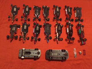 Lote enorme coches Scalextric 1:32 piezas