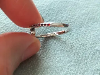 Anillo corazones plata de ley