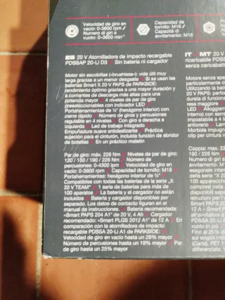 Atornillador Impacto Parkside 20V