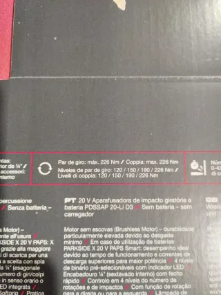 Atornillador Impacto Parkside 20V