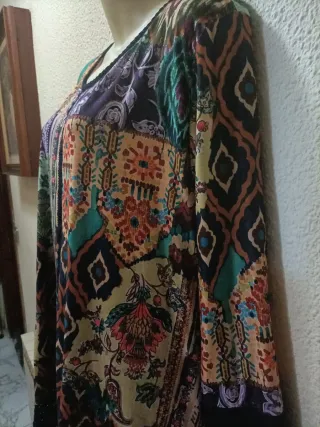 Blusa Patchwork Manga Larga