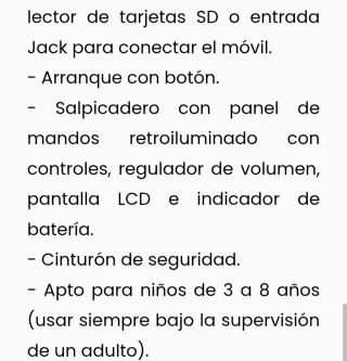Avión a batería infantil rojo