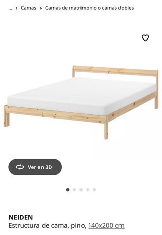 Estructura Cama NEIDEN Pino 140x200