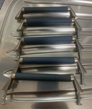 Tiradores Muebles Cocina azul y Plata (32uds)