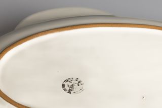 Piatto Pesce Ceramica Caleca Verde Bianco