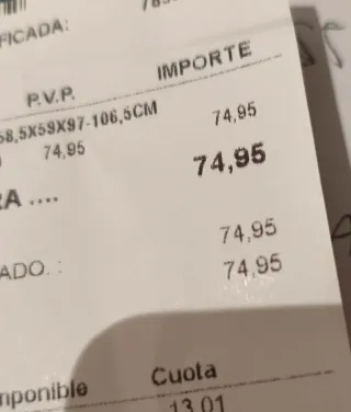 Silla BricoCentro Negra/Gris - 1 Mes de Uso