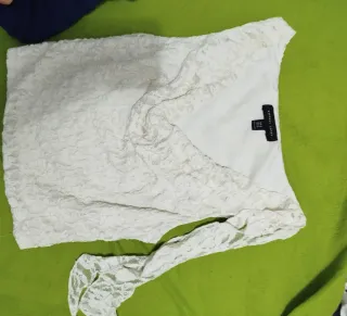 Conjunto falda y blusa blanco