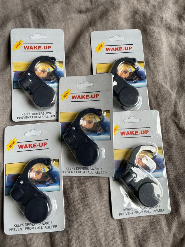 Lote de 5 dispositivos antisueño para conducir.