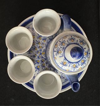 Juego de té miniatura de cerámica