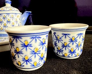 Juego de té miniatura de cerámica