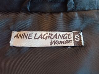 Chaqueta Negra Estilo Militar ANNE LAGRANGE t.S