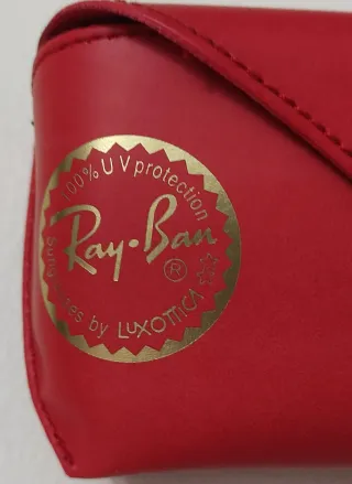 FUNDA GAFAS SOL RAY-BAN ROJA