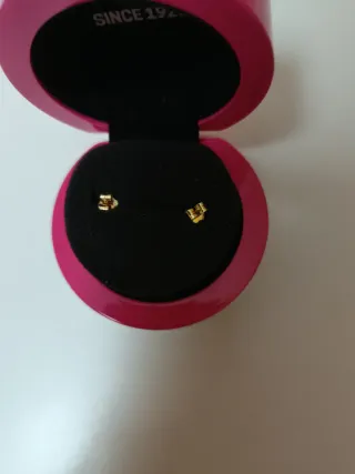 Pendientes Oso Tous Oro Blanco Diamantes.