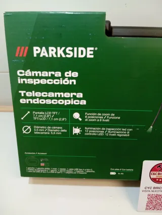 Parkside Cámara de Inspección Telecamera Endoscópi