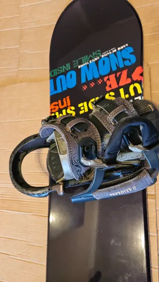 Tabla Snowboard Infantil con Fijaciones.130cm