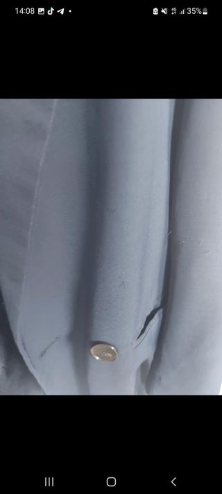 Completo Zara Blazer e Pantalone Blu Taglia XS