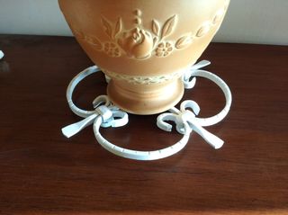 Coppia sottopentola/sottovaso in ferro battuto