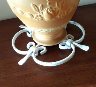 Coppia sottopentola/sottovaso in ferro battuto