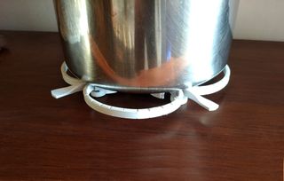 Coppia sottopentola/sottovaso in ferro battuto