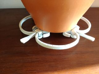 Coppia sottopentola/sottovaso in ferro battuto