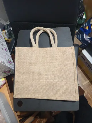 Bolsa de yute con logo frozen music