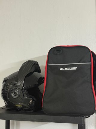 Casco de moto LS2 Carbono Modular talla L