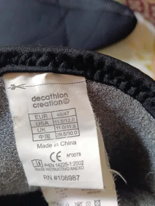 Calcetines neopreno Decathlon 46/47