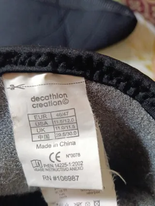 Calcetines neopreno Decathlon 46/47