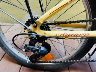 Bicicleta Plegable Vintage Edition Amarilla pastel