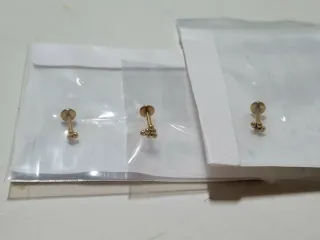 Lote 3 Labrets Dorados